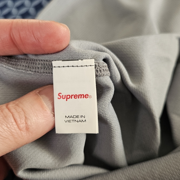 SUPREM Mesh Balaclava - Grey Old English Graphic Full Face Mask - Size OS - Picture 5 of 5